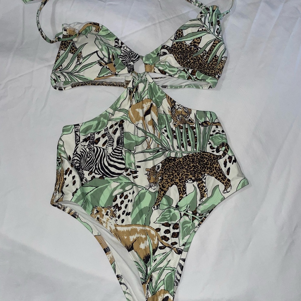 Animal Print One-Piece Swimsuit